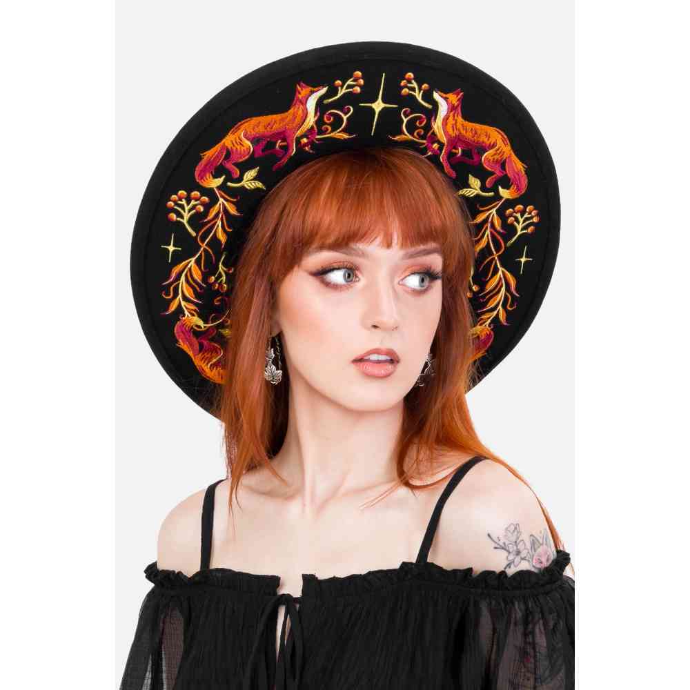 Restyle - EMBERS Fedora hoed - Zwart